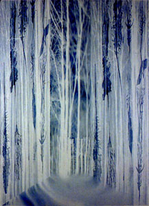 Title Forest 4 Medium Digital image on rag paper  Size H120cm/ W180cm 1997