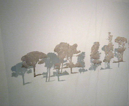 Title: ‘Horizon’ Medium: relief prints on tulle Size: H100cm /W90cm 2006 