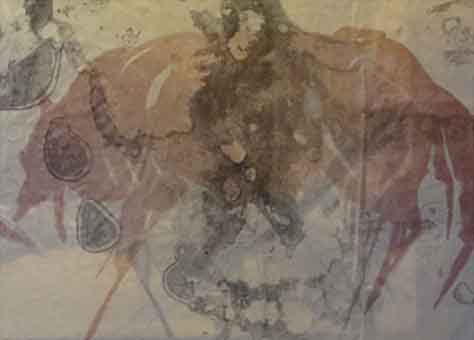 Title: Detail Dog frieze  Medium ;Lithography on rice paper  size 1991 H44cm/w50cm
