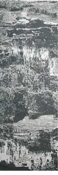 Title :Walking Tree Fragment  Medium linocut on rice paper H140CM / W 58.5CM 2006